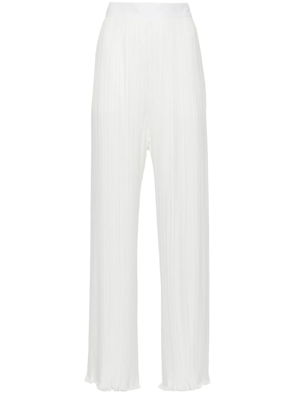 Lanvin straight-leg pleated trousers - White von Lanvin