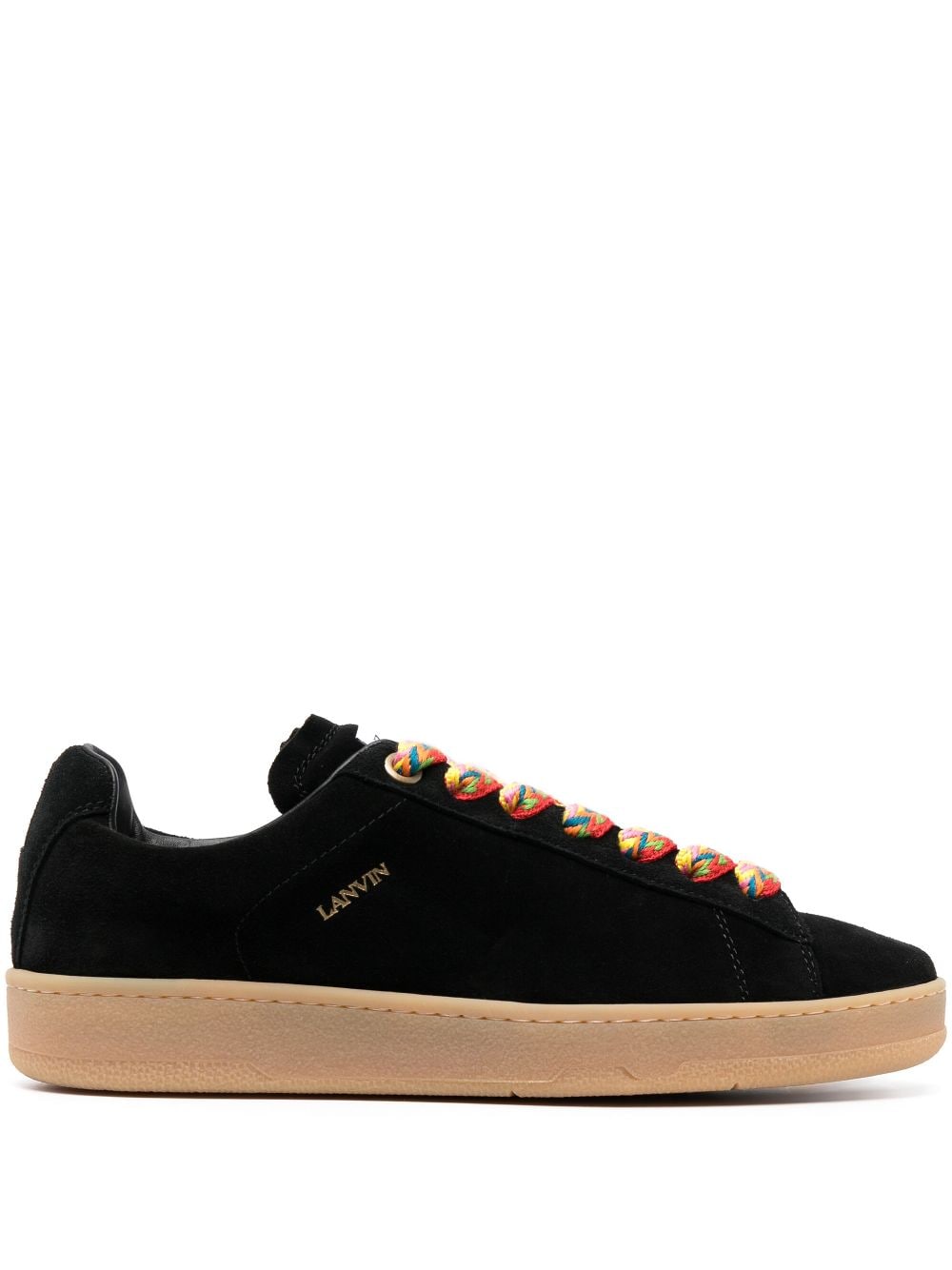 Lanvin suede low-top sneakers - Black von Lanvin