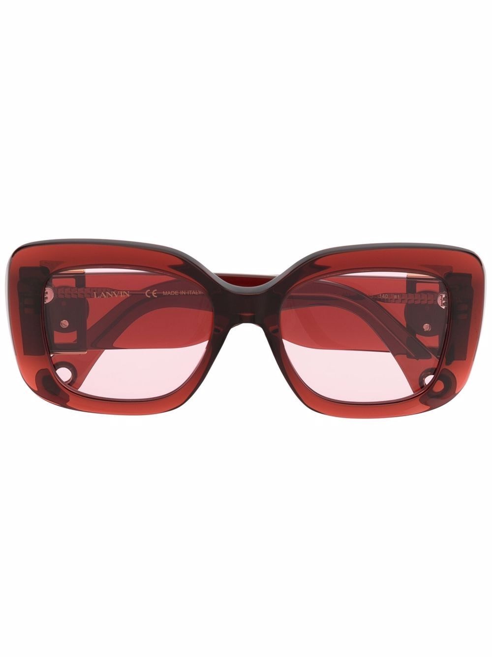Lanvin tinted oversize-frame sunglasses - Red von Lanvin