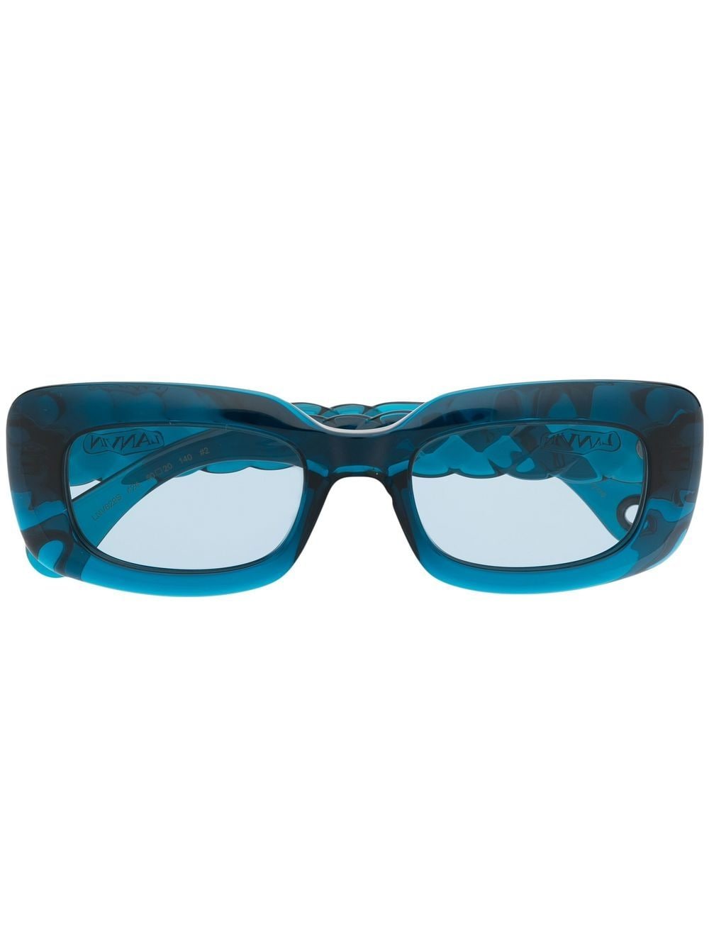 Lanvin tinted rectangle-frame sunglasses - Blue von Lanvin
