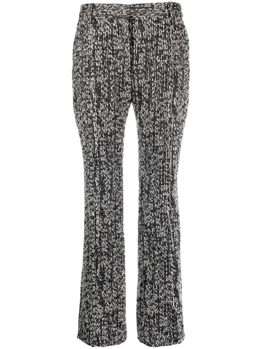 Lanvin tweed flared trousers - Black von Lanvin