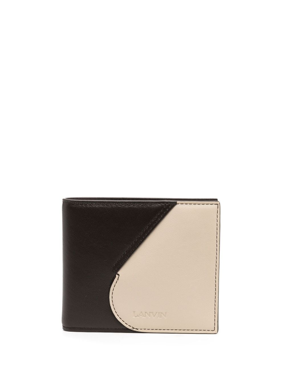 Lanvin two-tone leather bifold wallet - Brown von Lanvin