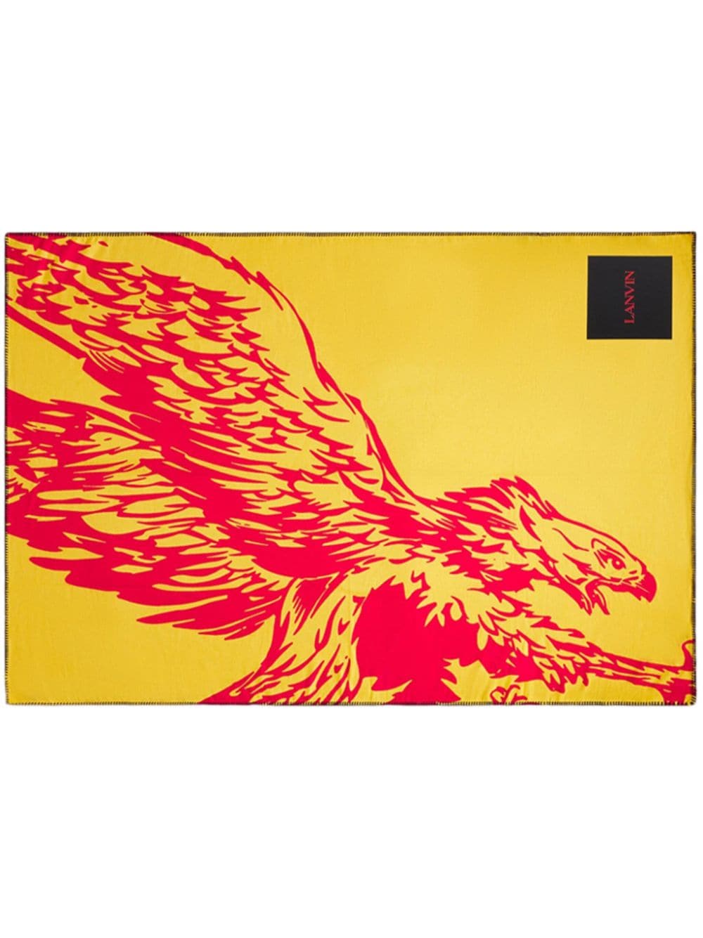 Lanvin x Future eagle-print blanket - Yellow von Lanvin