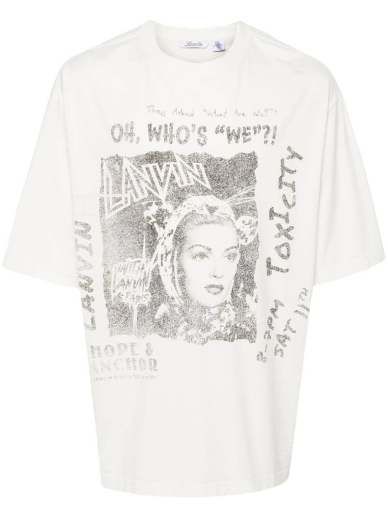 Lanvin x Future graphic-print T-shirt - White von Lanvin