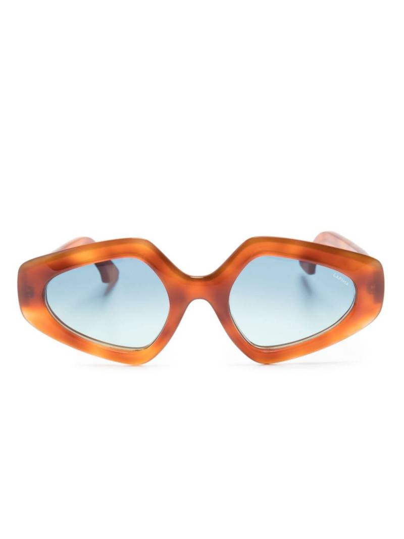 Lapima Antonia geometric-frame sunglasses - Orange von Lapima