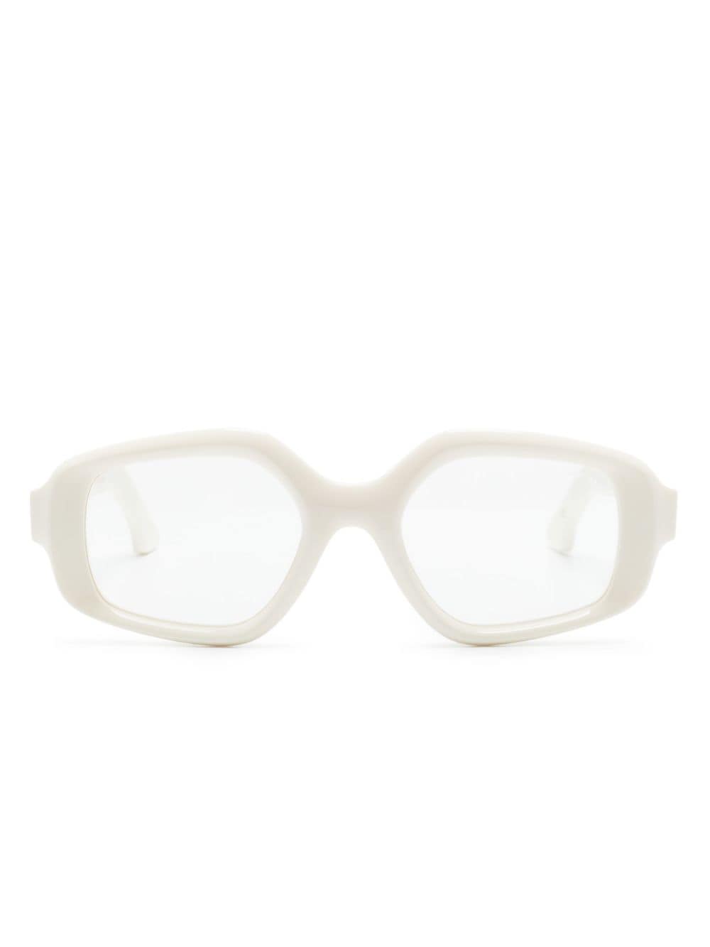 Lapima Elisa geometric-frame glasses - White von Lapima
