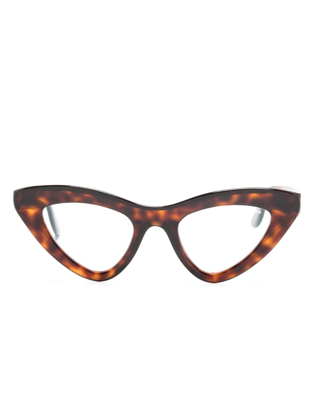 Lapima Julieta Havana cat-eye glasses - Brown von Lapima