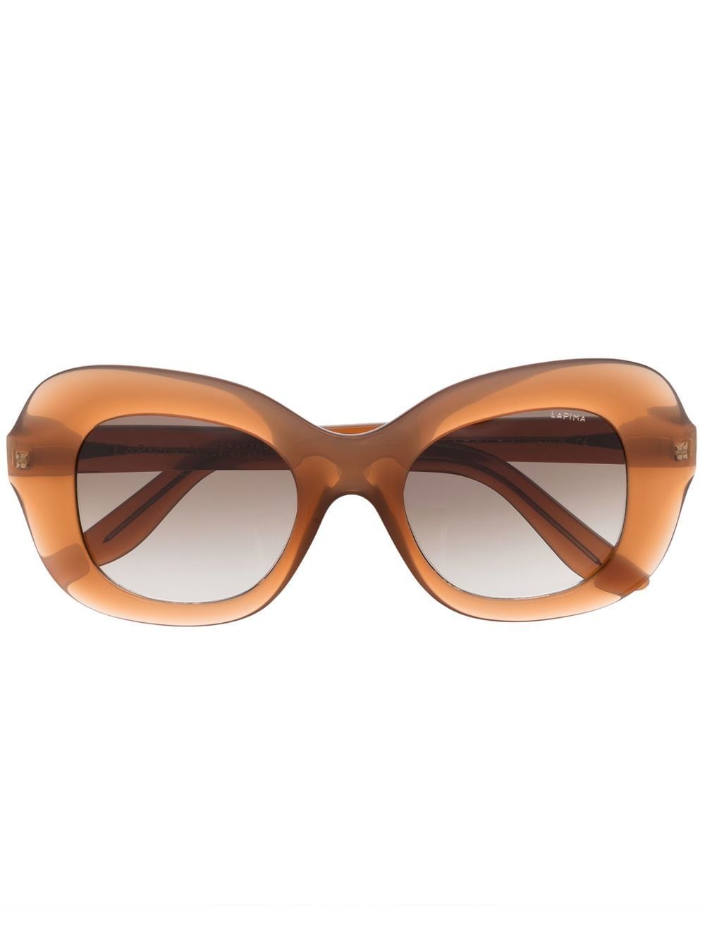 Lapima oversize-frame sunglasses - Brown von Lapima