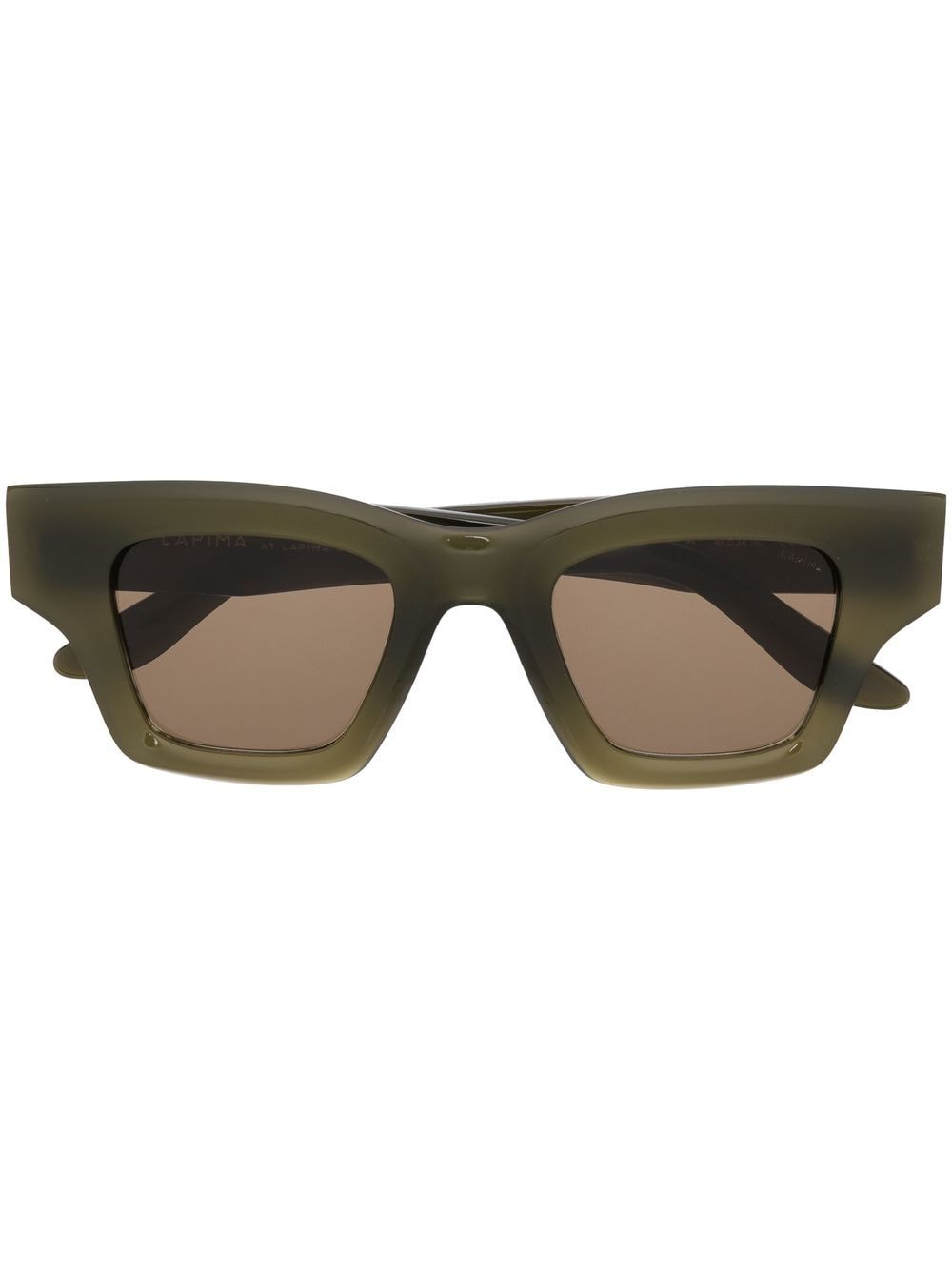 Lapima square tinted sunglasses - Green von Lapima