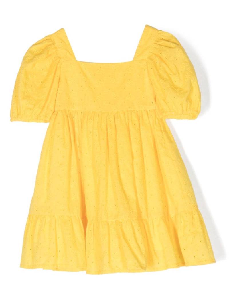 Lapin House broderie-anglaise cotton dress - Yellow von Lapin House