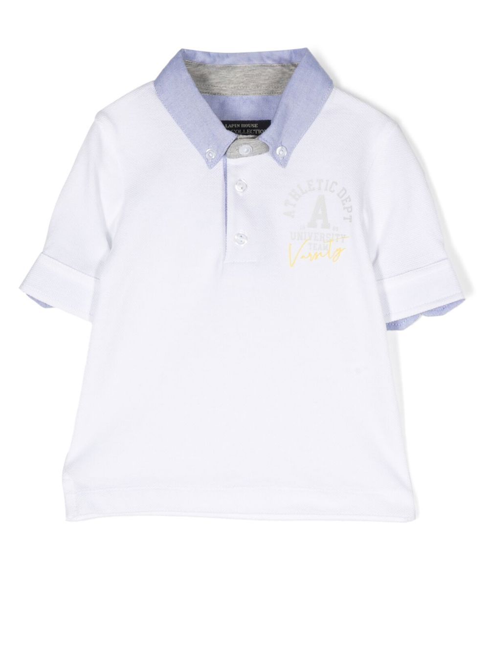 Lapin House button-down collar polo shirt - White von Lapin House