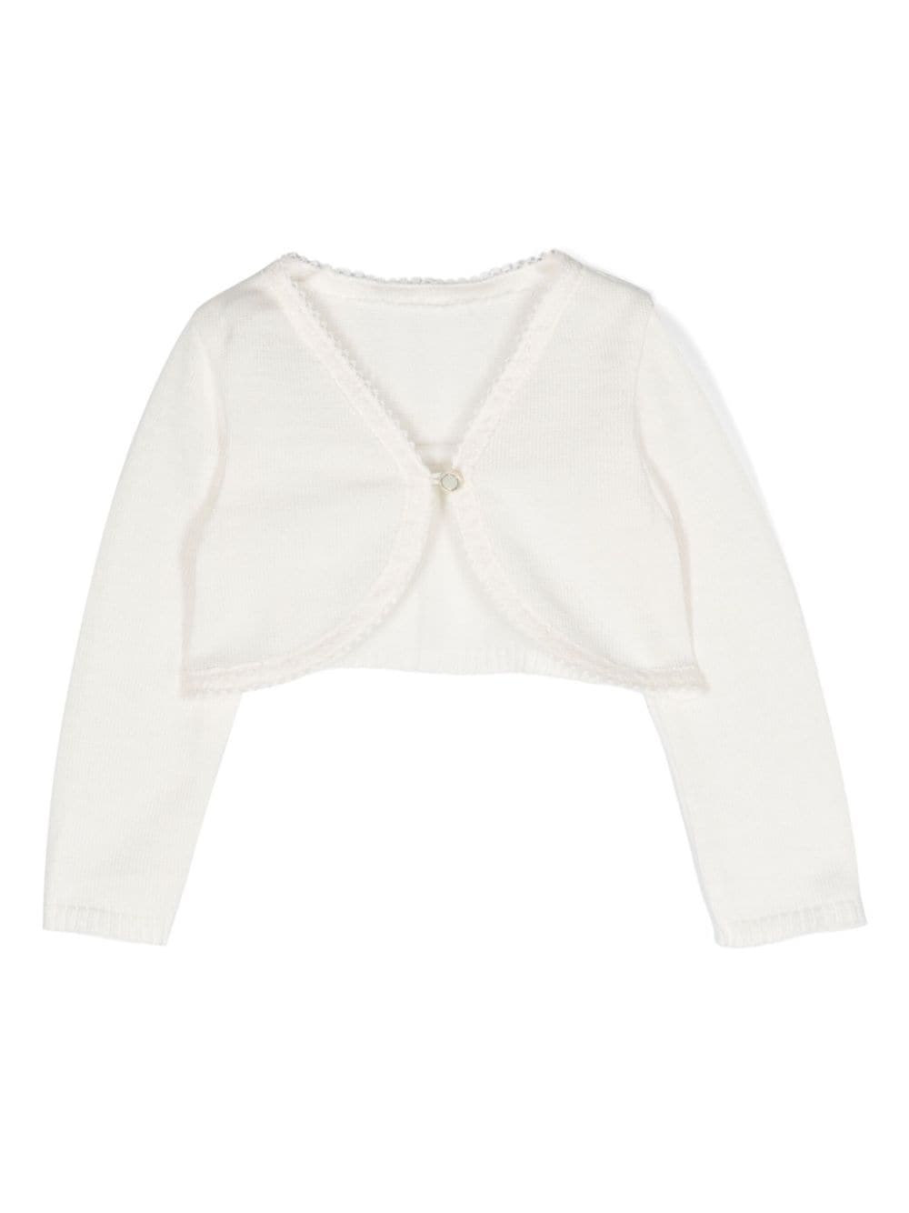 Lapin House cropped cotton cardigan - Neutrals von Lapin House