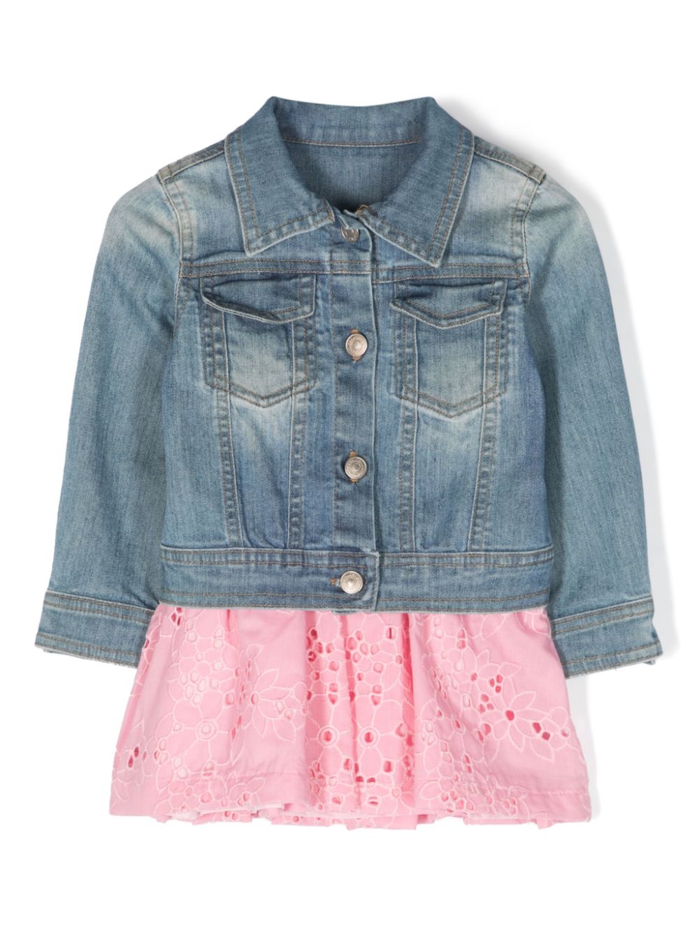 Lapin House denim jacket dress set - Pink von Lapin House