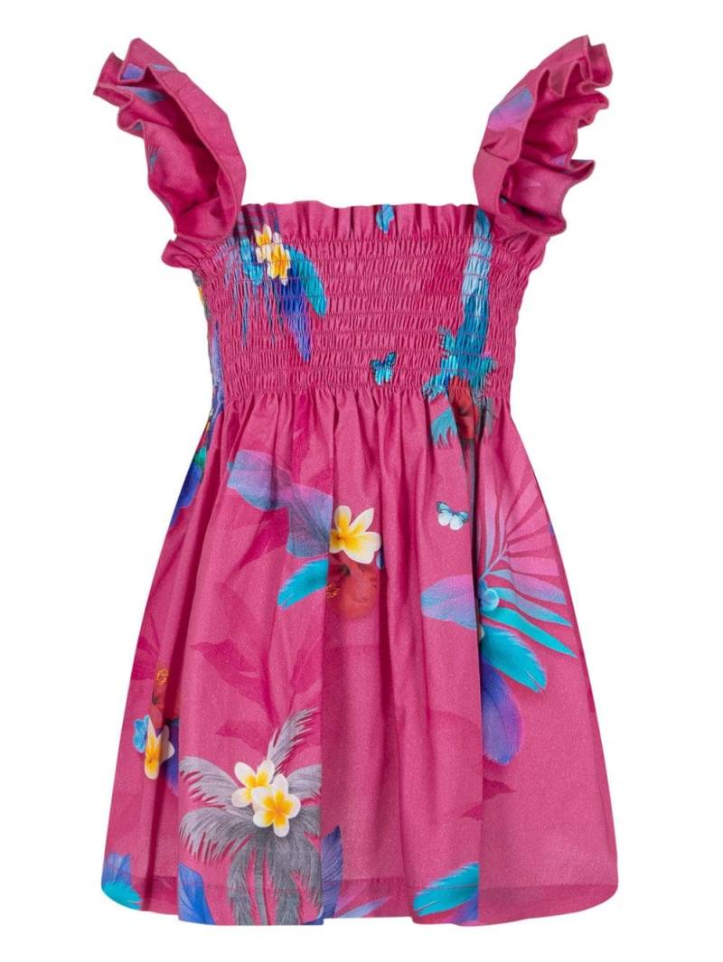 Lapin House floral-print cotton dress - Pink von Lapin House