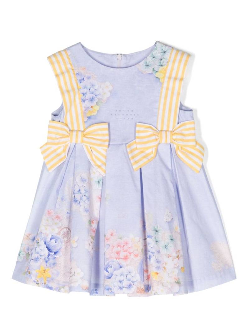 Lapin House floral-print pleated dress - Blue von Lapin House