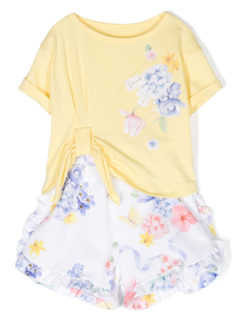 Lapin House floral-print stretch-cotton tracksuit - Yellow von Lapin House