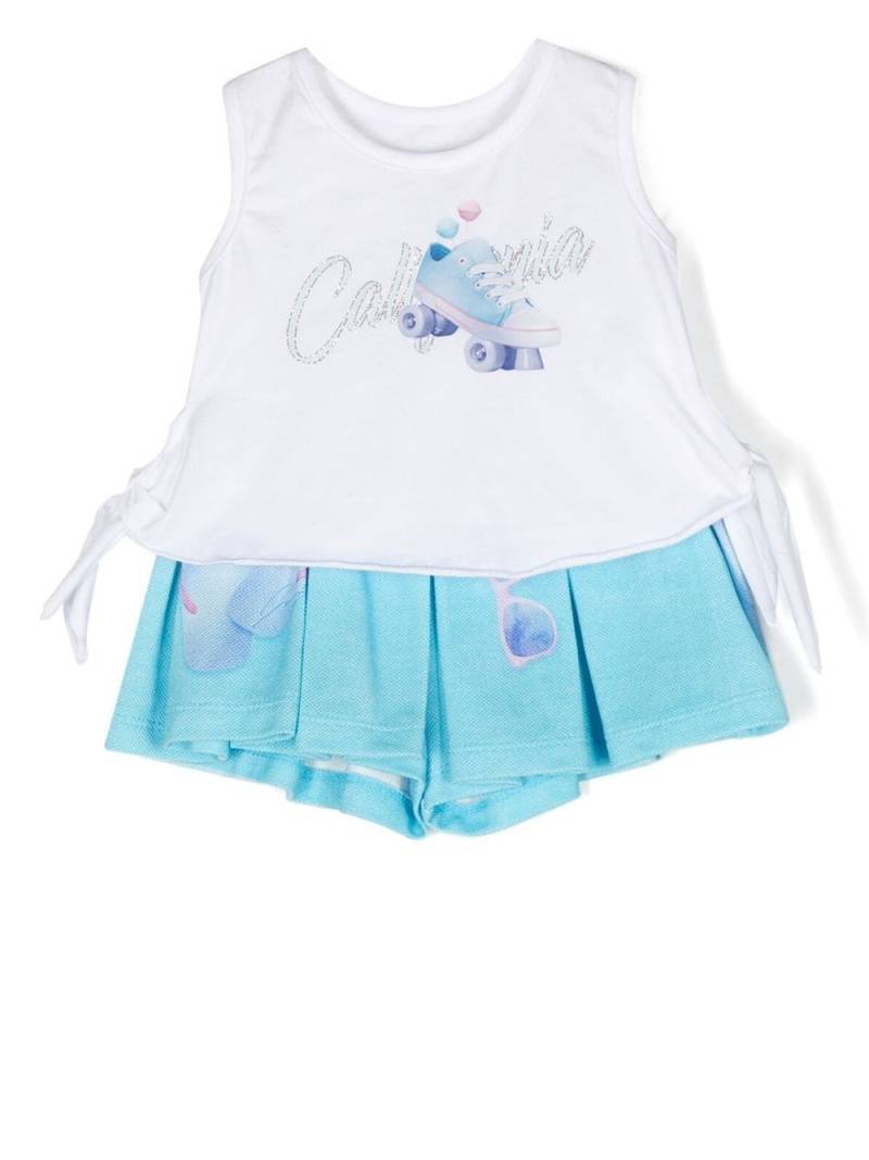 Lapin House graphic-print short set - Blue von Lapin House