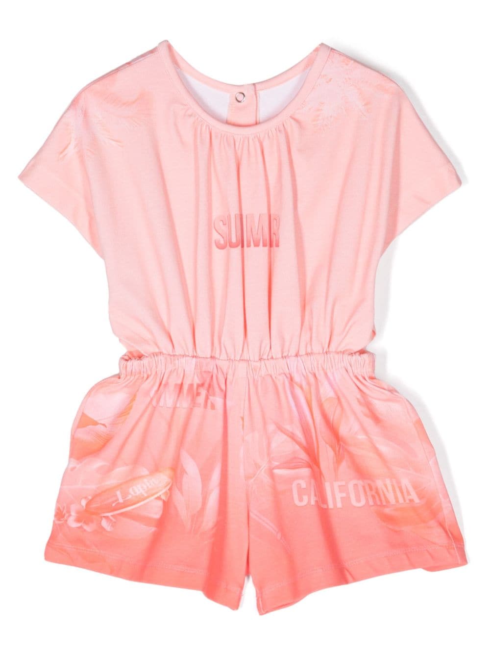 Lapin House ombré-effect stretch-cotton playsuit - Pink von Lapin House