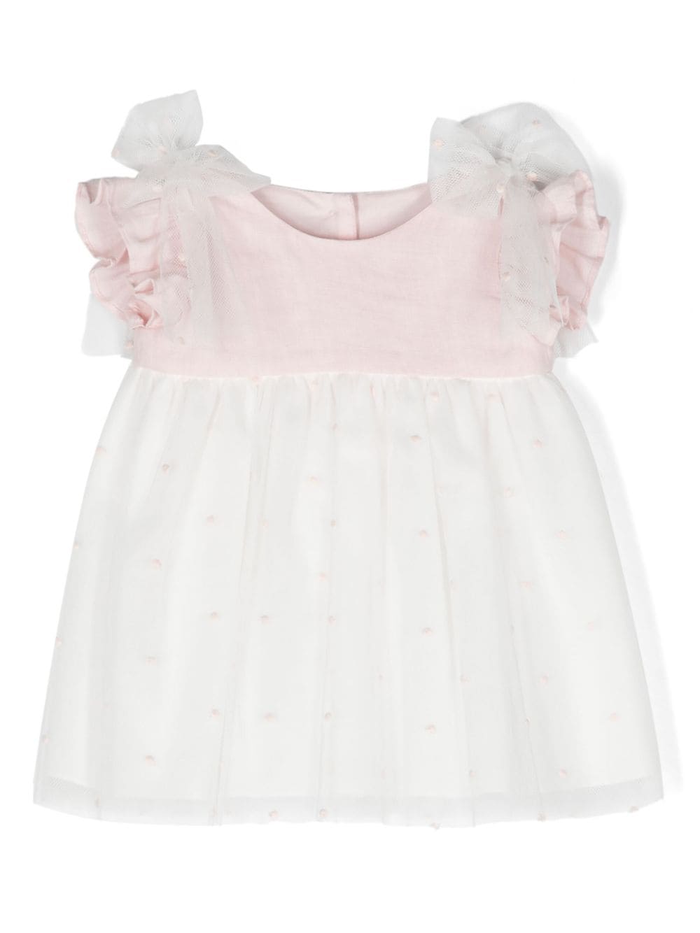 Lapin House point d'esprit tulle dress set - White von Lapin House