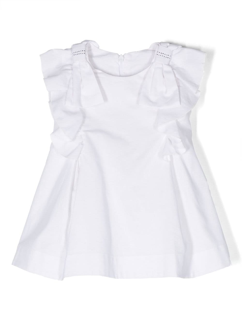 Lapin House ruffle-detail cotton dress - White von Lapin House