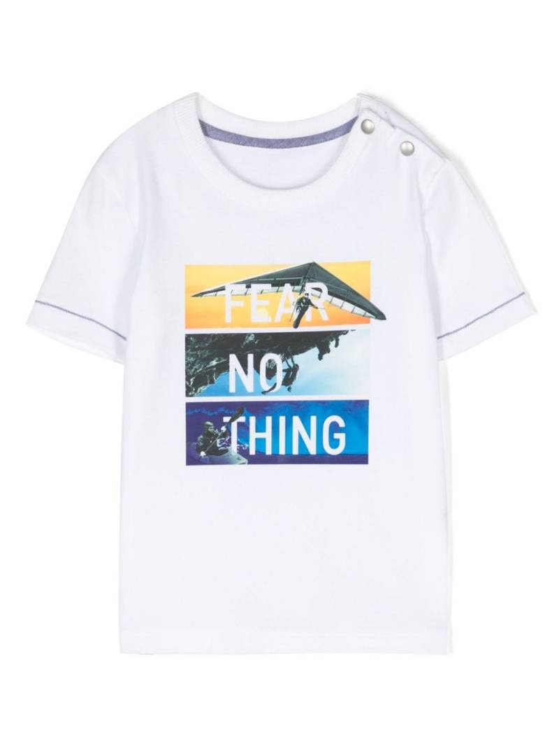 Lapin House slogan-print cotton-blend T-shirt - White von Lapin House