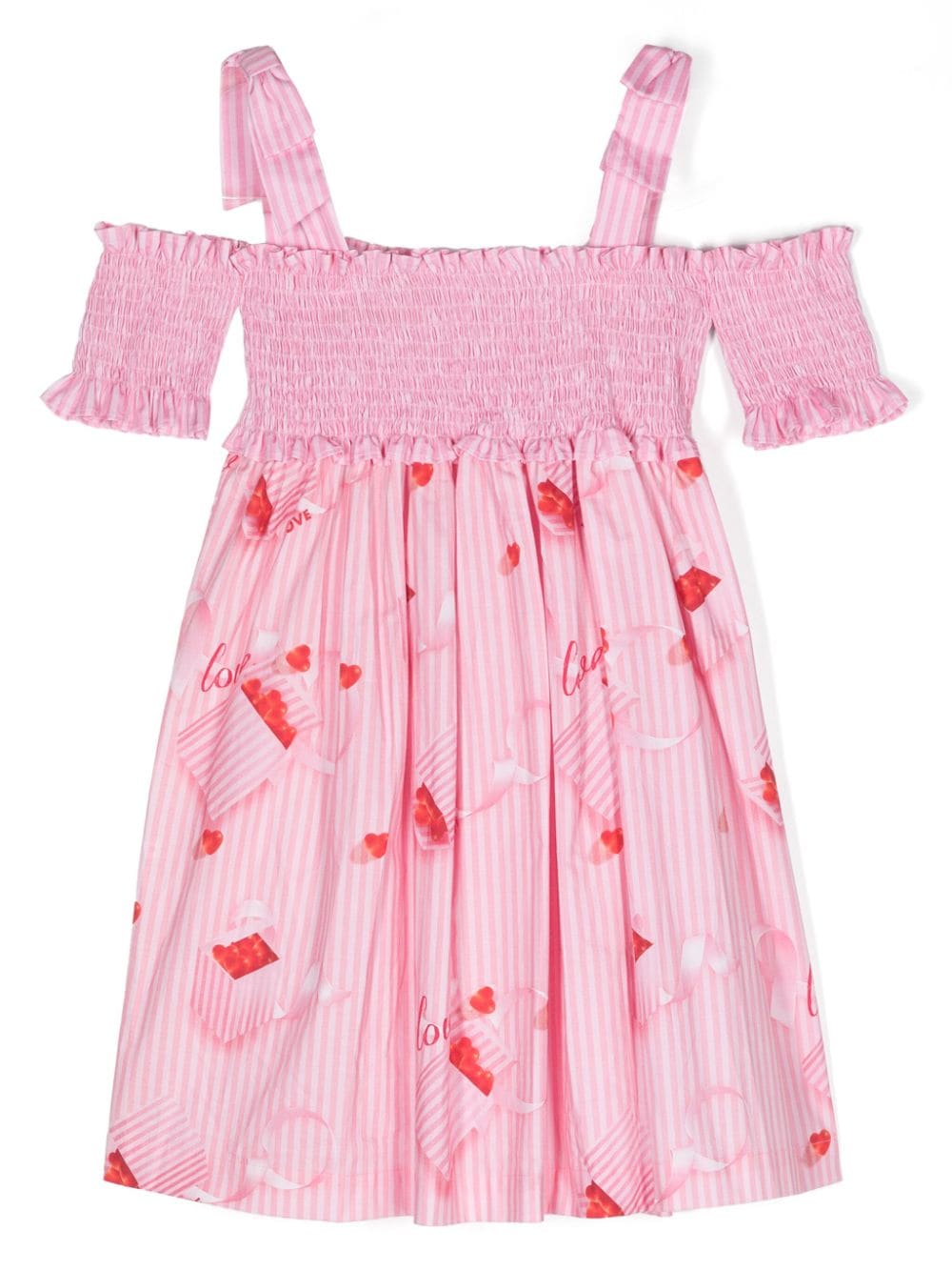 Lapin House striped cotton dress - Pink von Lapin House