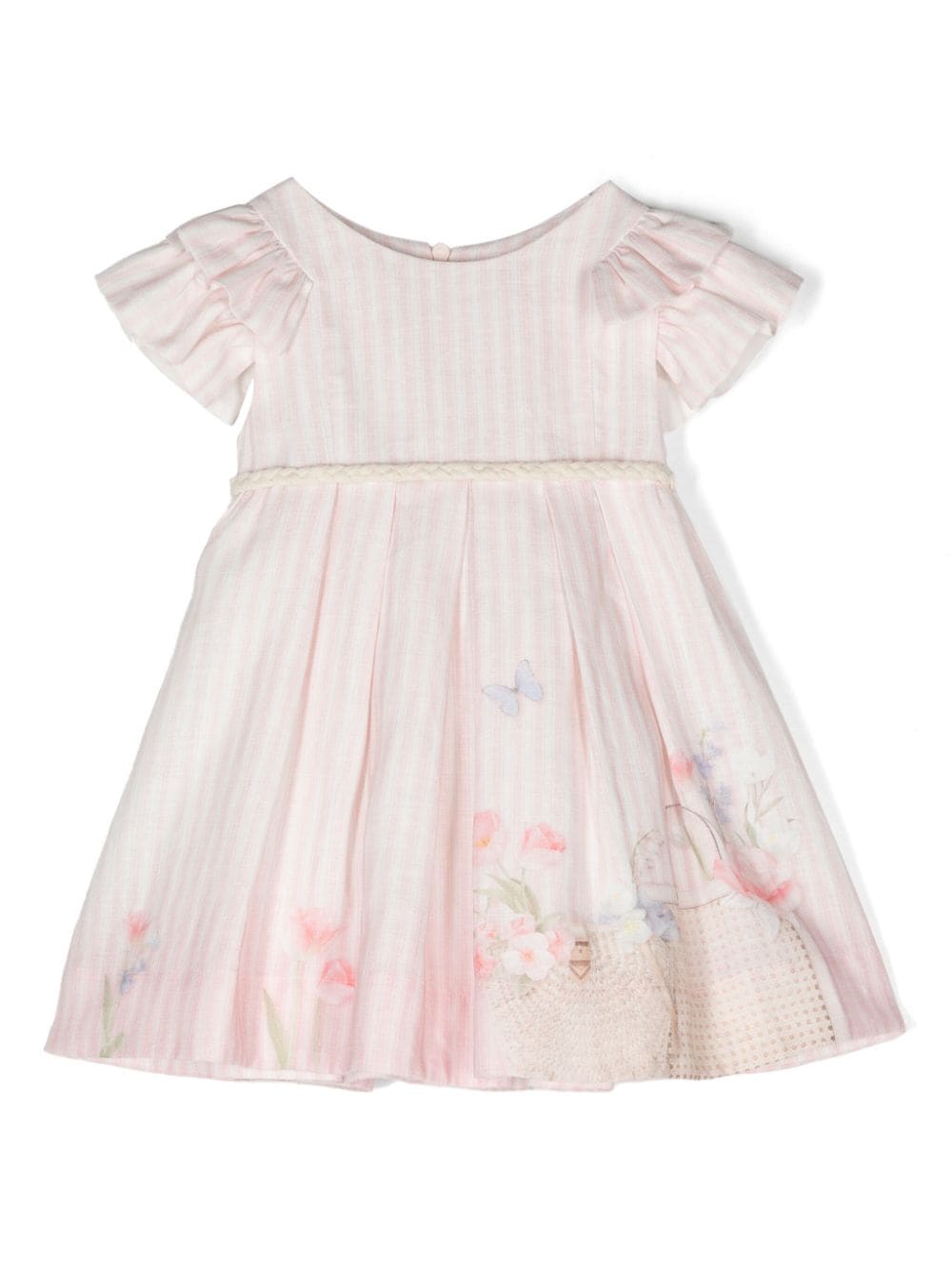 Lapin House striped linen dress - Pink von Lapin House