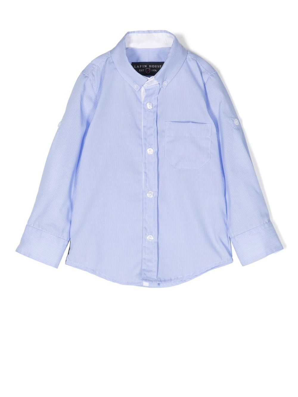 Lapin House striped long-sleeve shirt - Blue von Lapin House