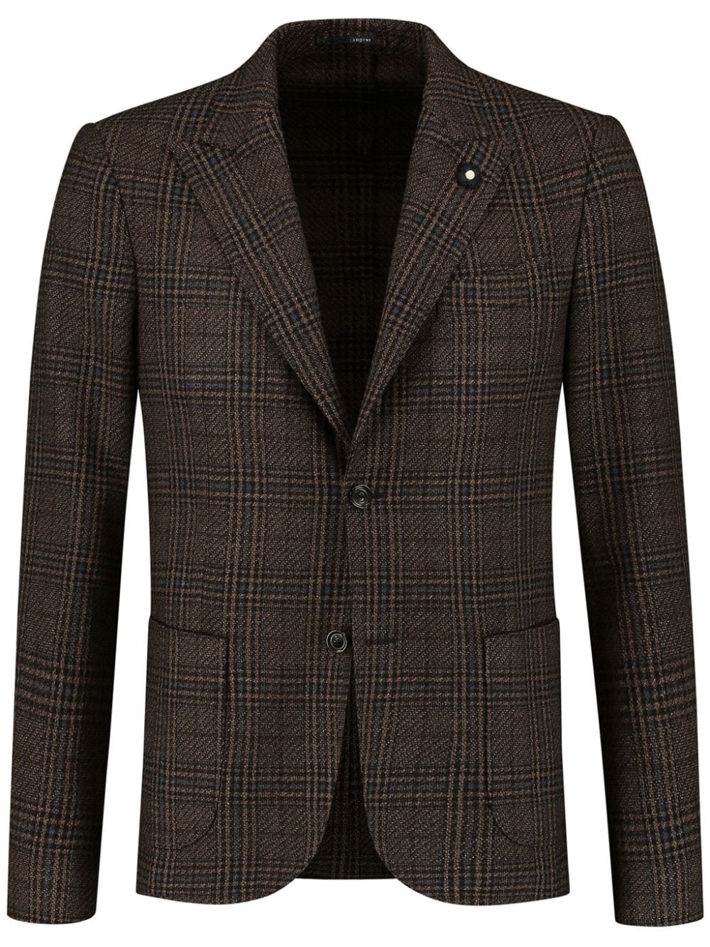 Lardini brooch-detail single-breasted blazer - Brown von Lardini