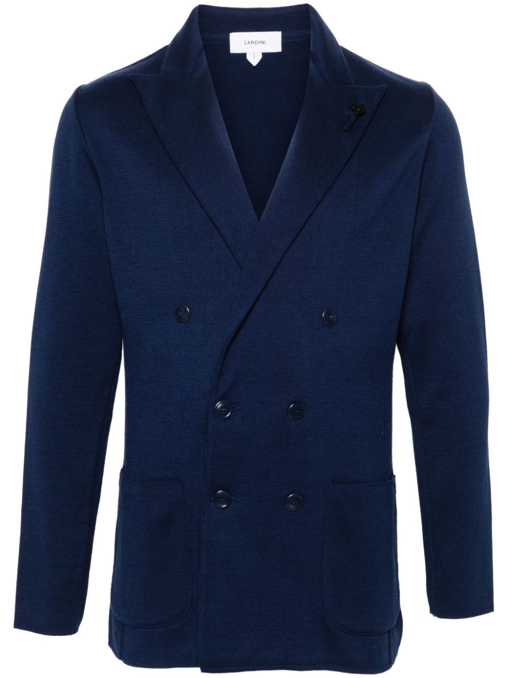 Lardini cotton double-breasted blazer - Blue von Lardini