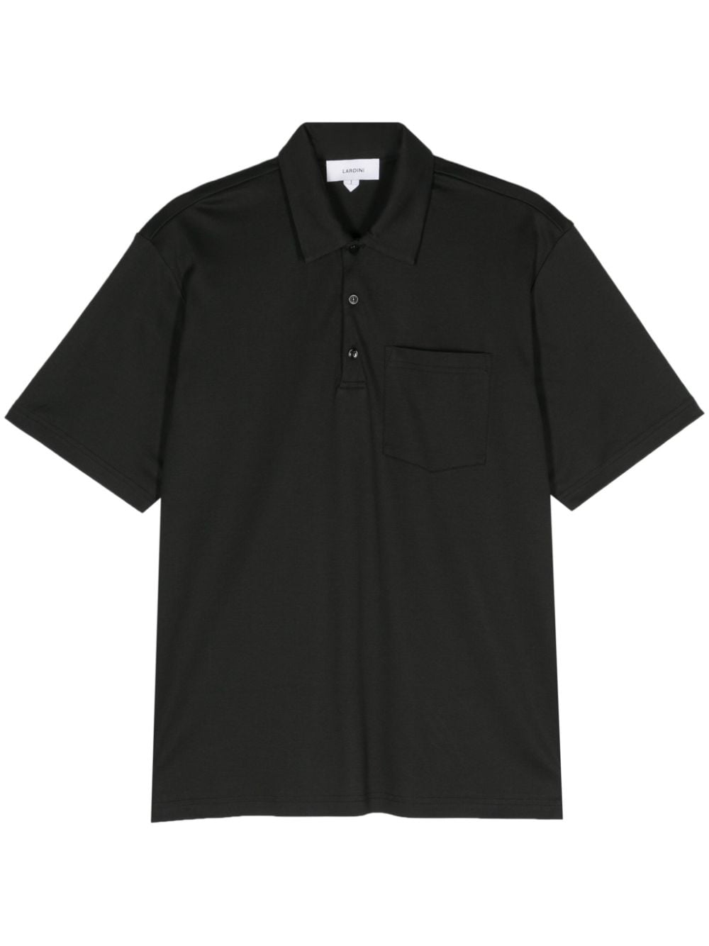Lardini cotton polo shirt - Black von Lardini