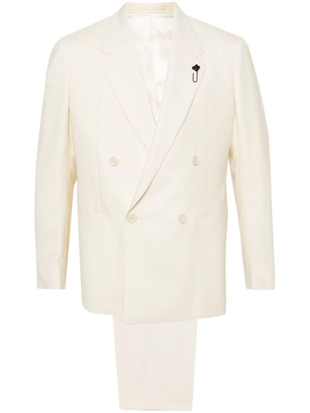 Lardini double-breasted blazer - Neutrals von Lardini