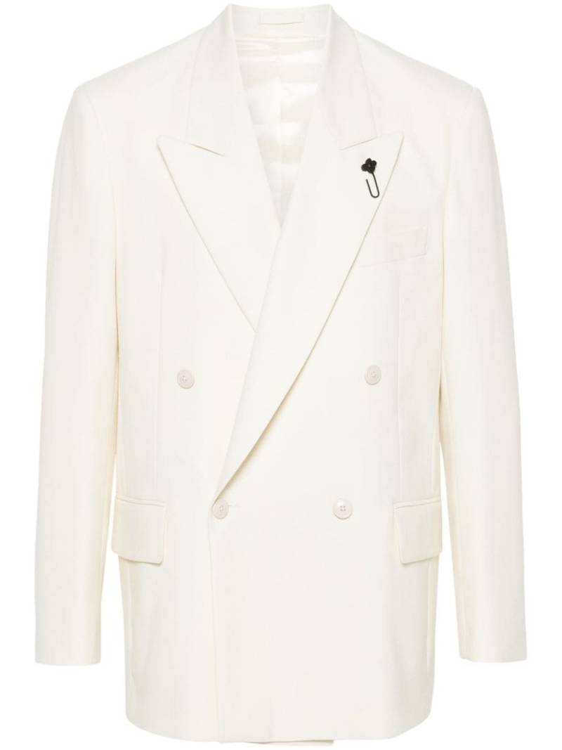 Lardini double-breasted blazer - White von Lardini