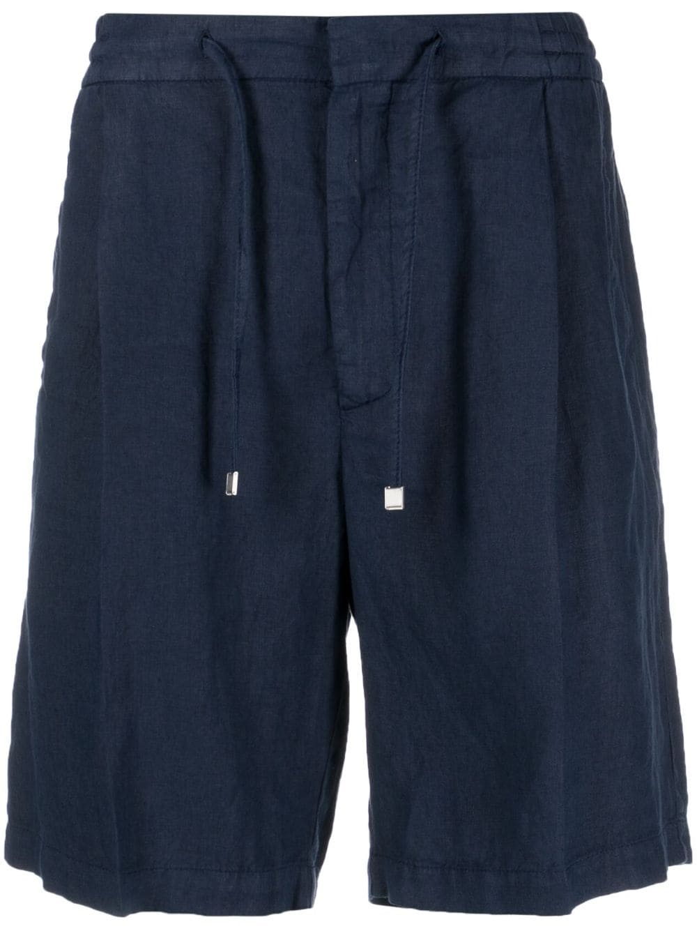 Lardini drawstring-waist linen bermuda shorts - Blue von Lardini