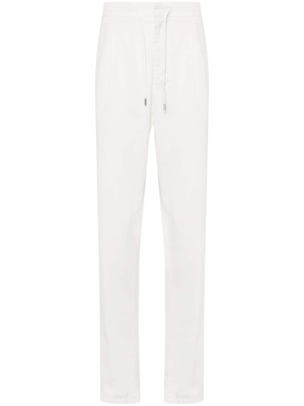 Lardini drawstring-waist tapered trousers - White von Lardini