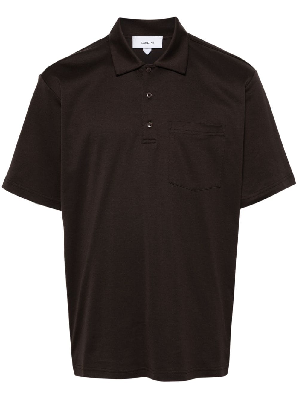 Lardini jersey cotton polo shirt - Brown von Lardini