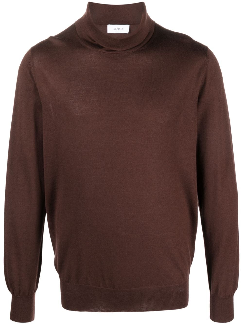 Lardini long-sleeve wool roll-neck jumper - Brown von Lardini