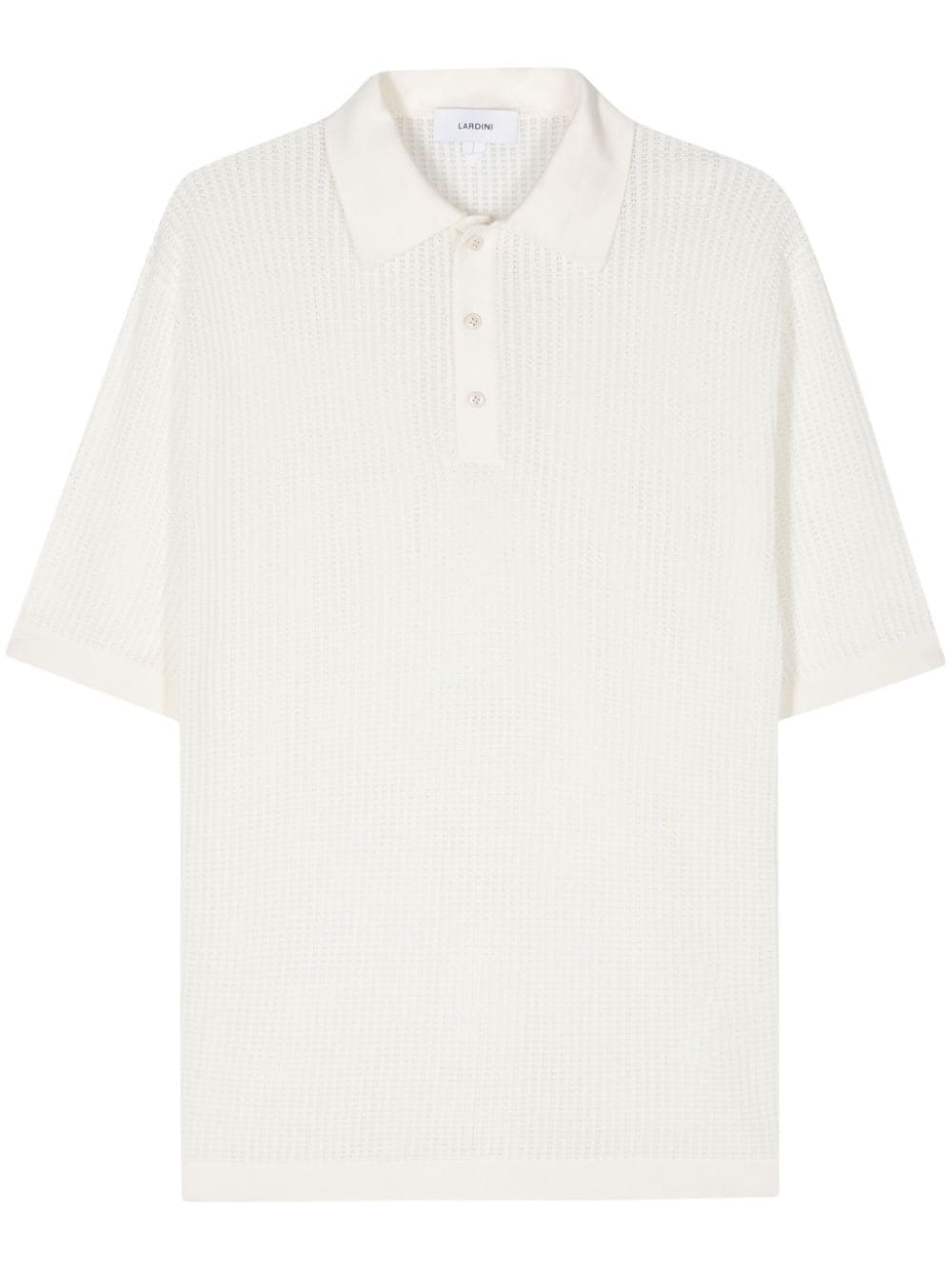 Lardini open-knit polo shirt - Neutrals von Lardini