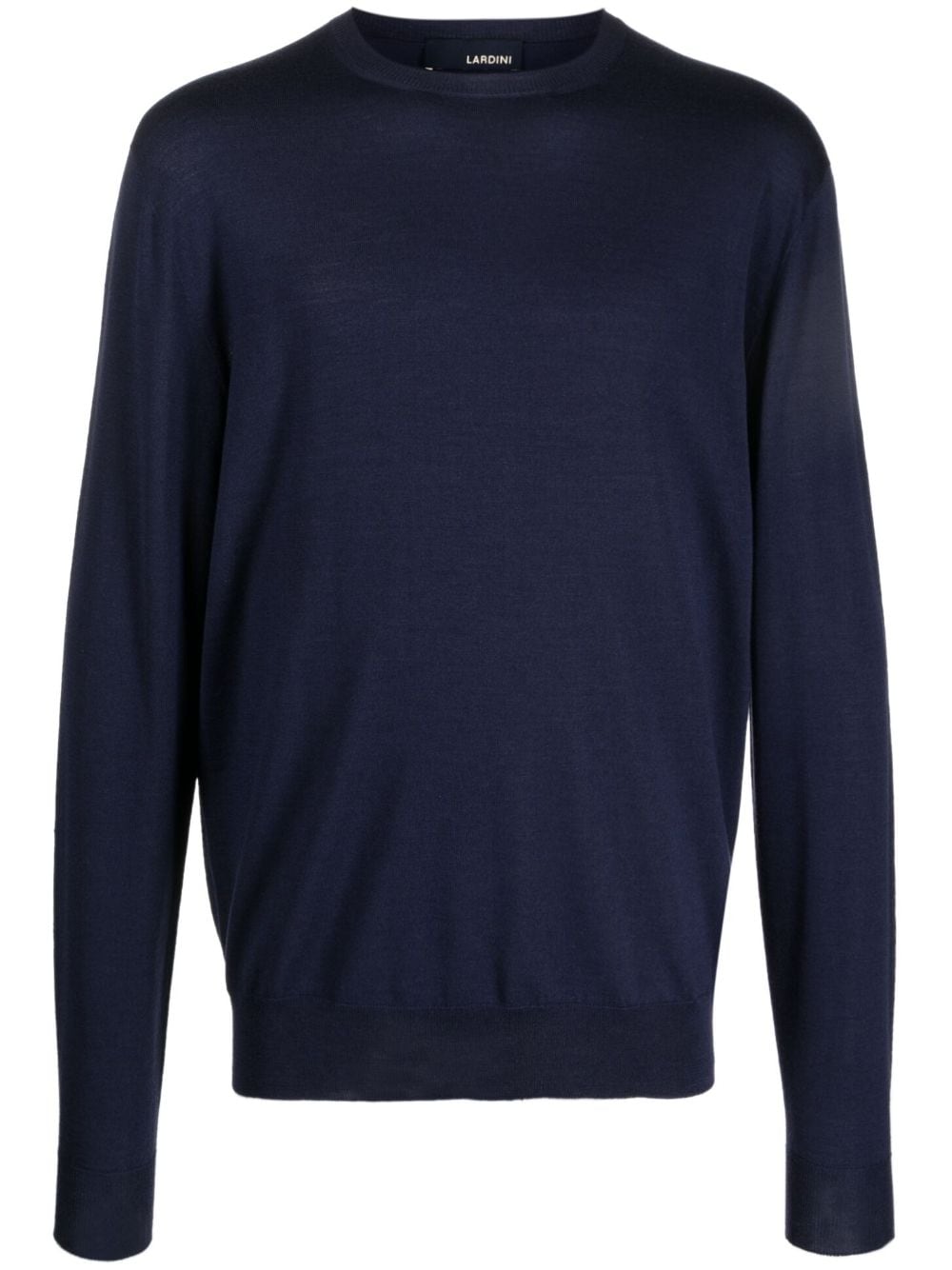 Lardini plain wool-silk jumper - Blue von Lardini