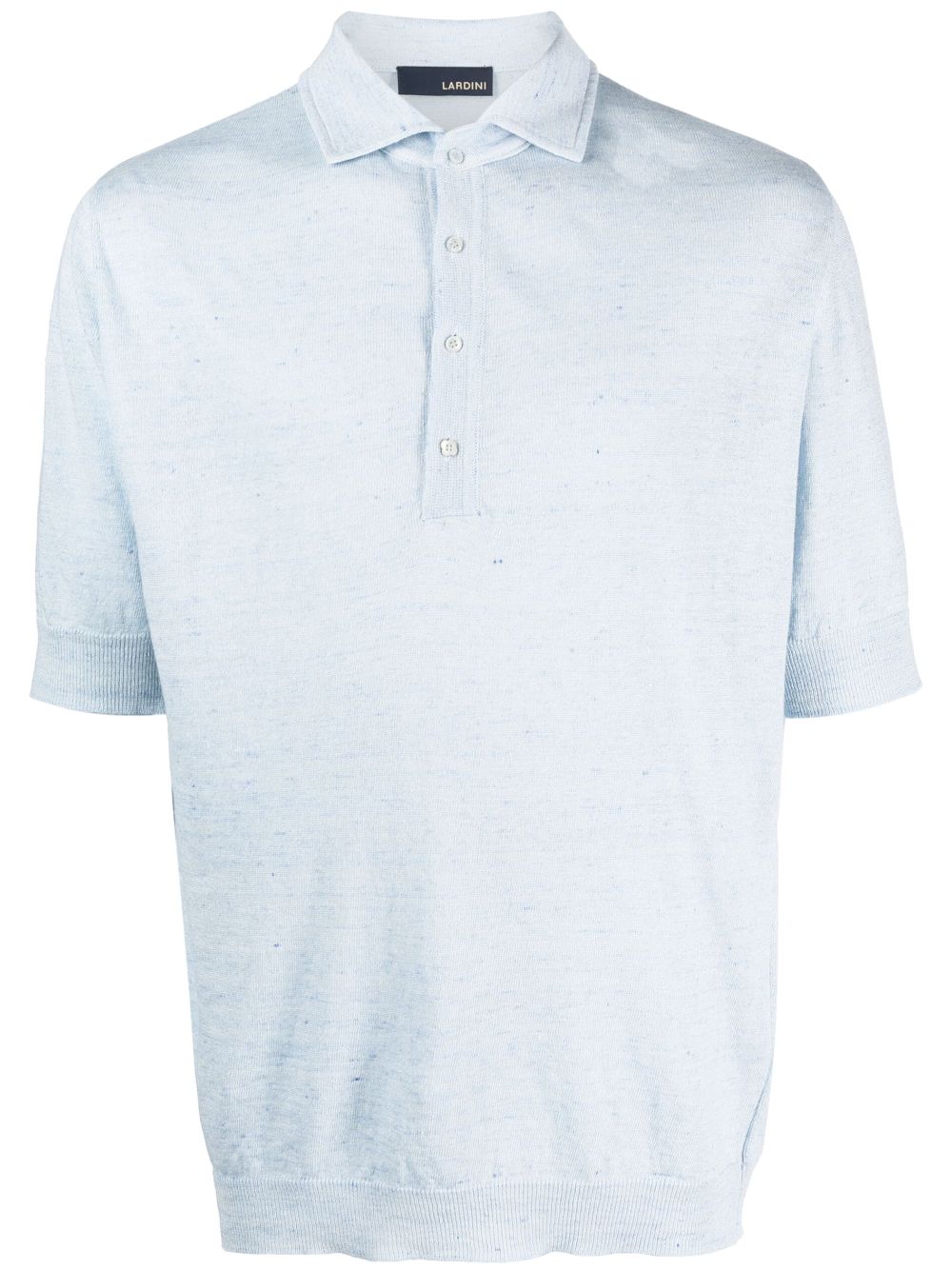 Lardini short-sleeve linen polo shirt - Blue von Lardini