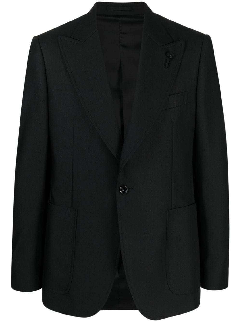 Lardini single-breasted tailored blazer - Black von Lardini