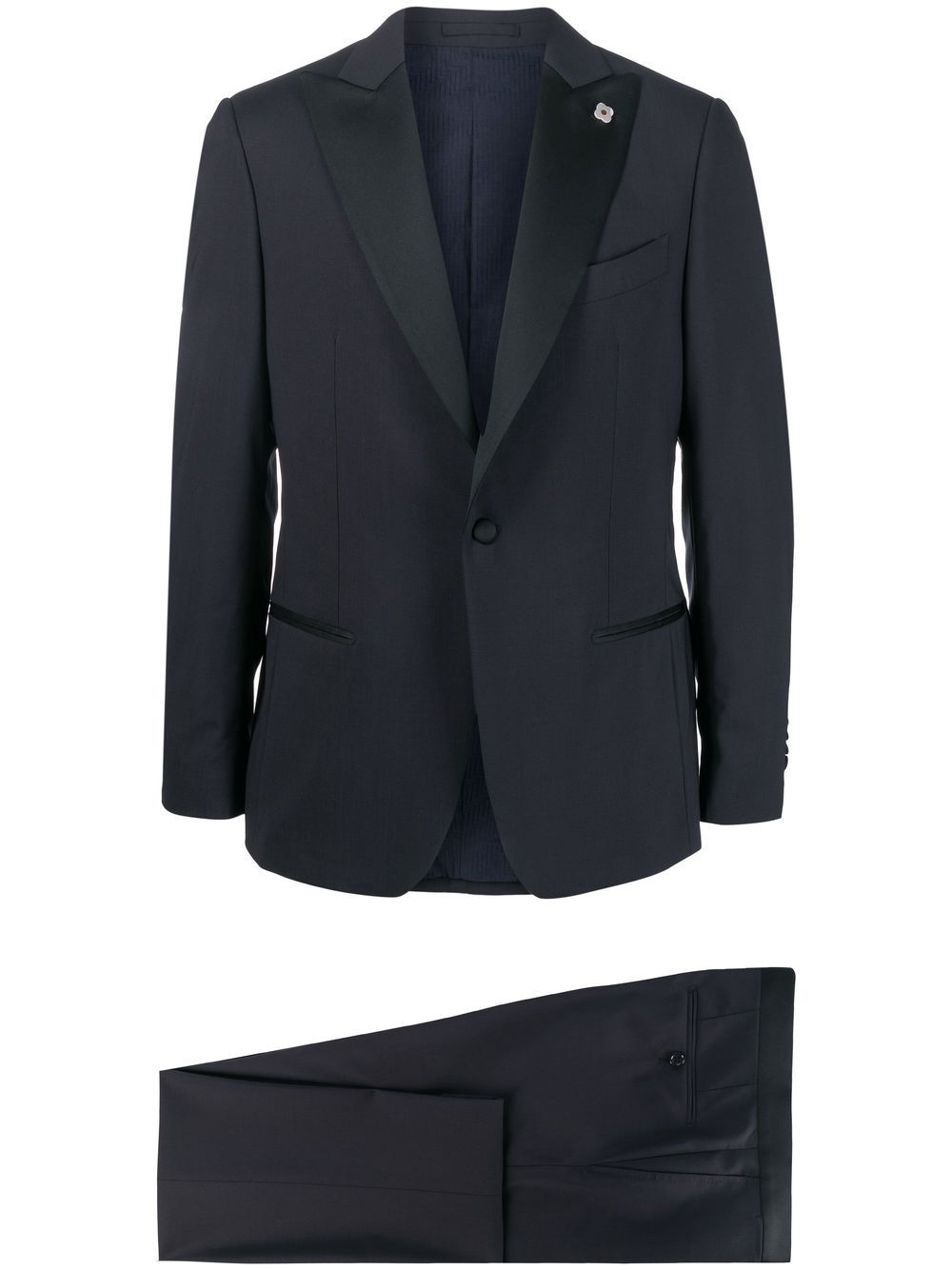 Lardini single-breasted tailored suit - Blue von Lardini