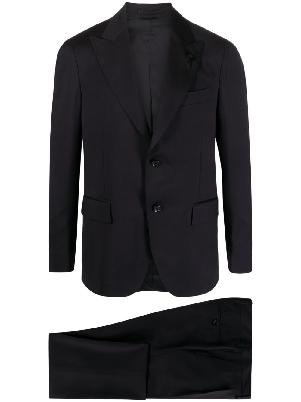 Lardini single-breasted two-piece wool suit - Blue von Lardini