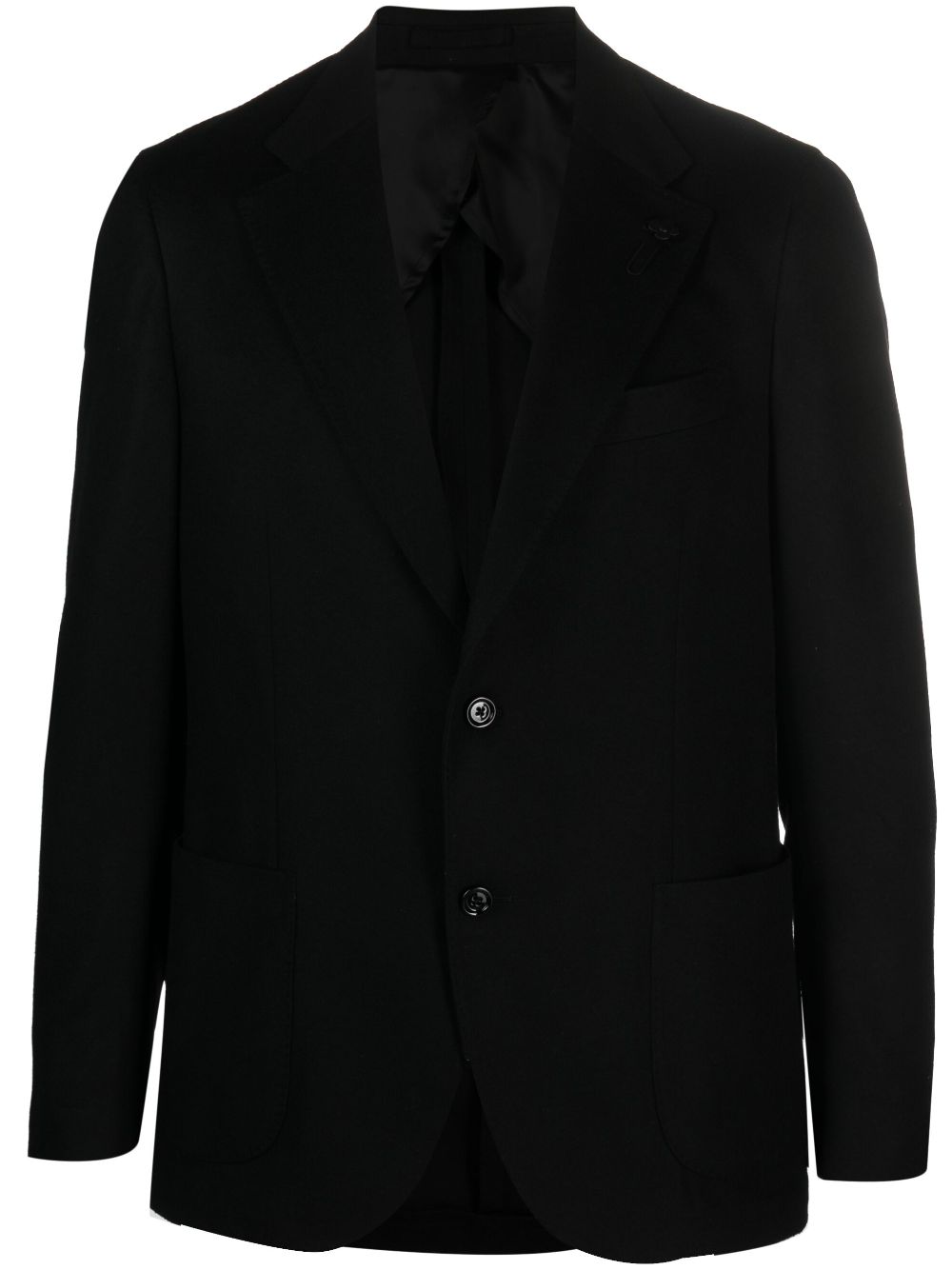 Lardini single-breasted wool-cashmere blazer - Black von Lardini