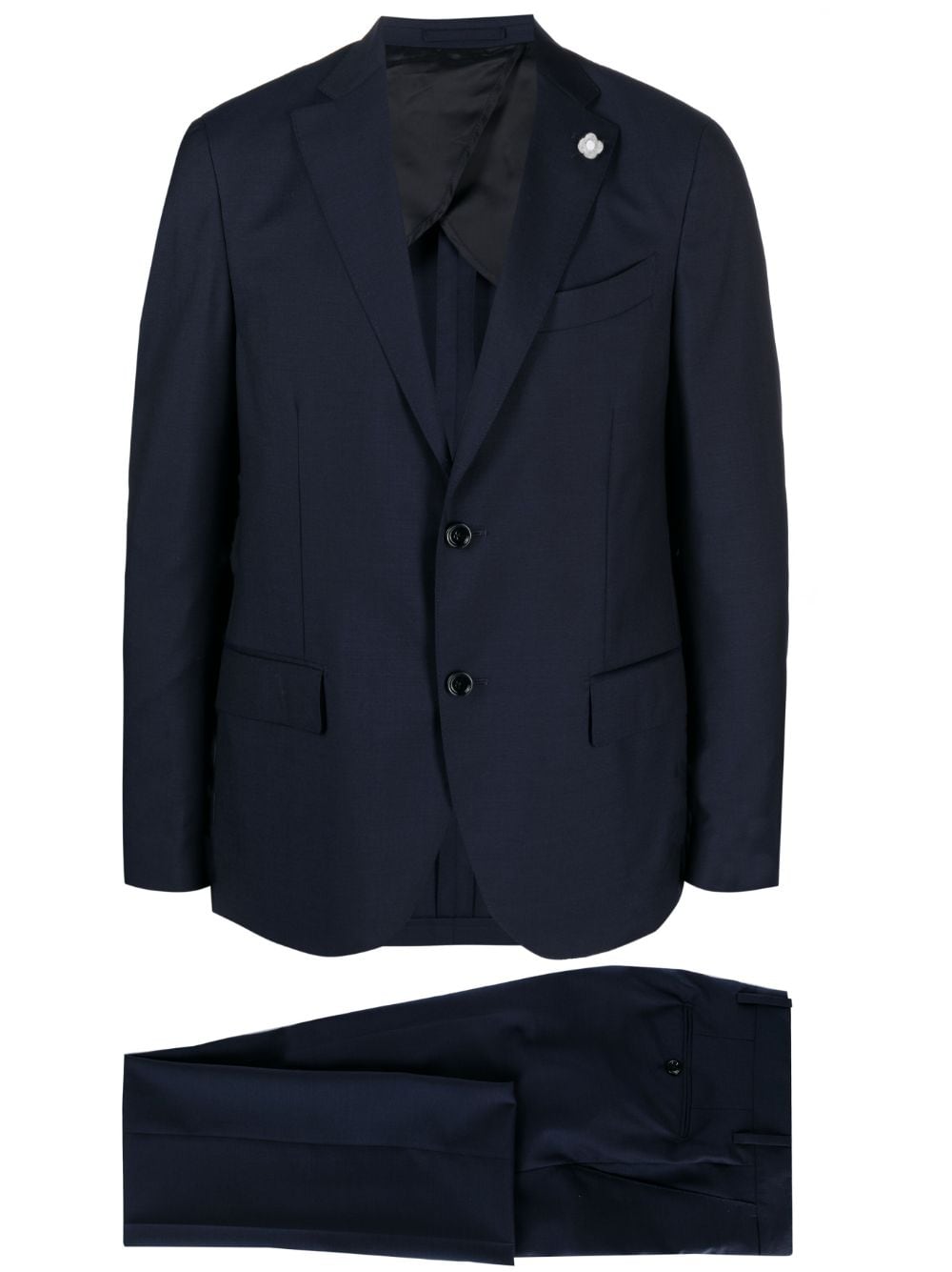 Lardini single-breasted wool suit - Blue von Lardini