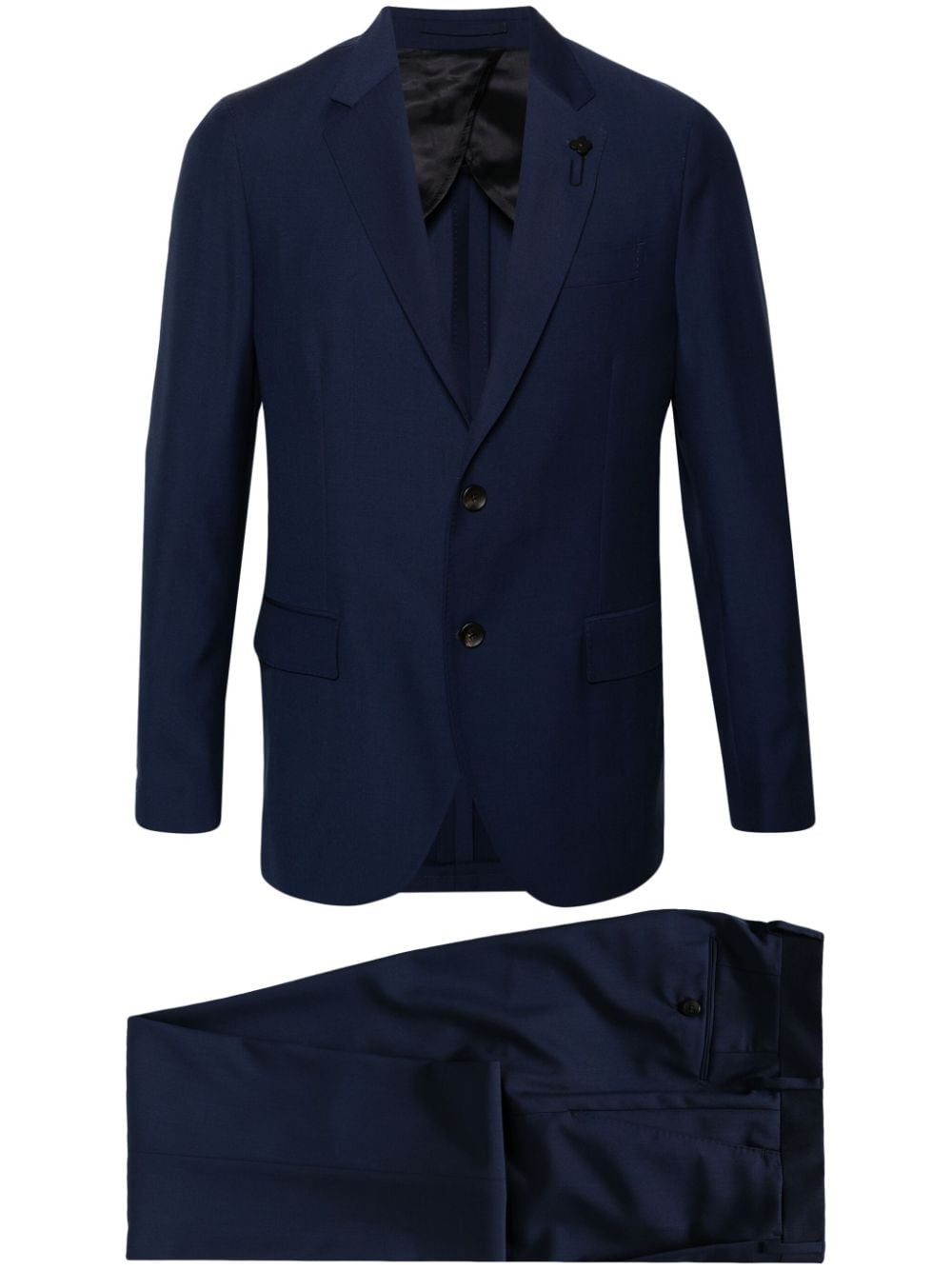Lardini single-breasted wool suit - Blue von Lardini