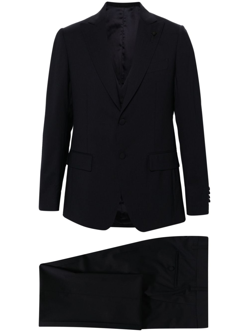 Lardini single-breasted wool suit set - Blue von Lardini