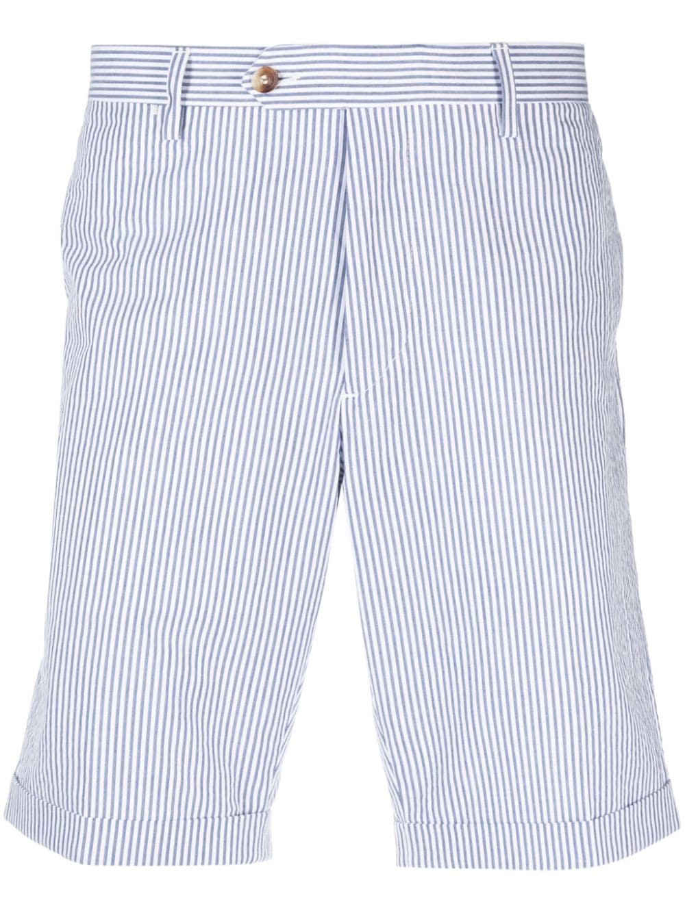 Lardini striped cotton chino shorts - Blue von Lardini