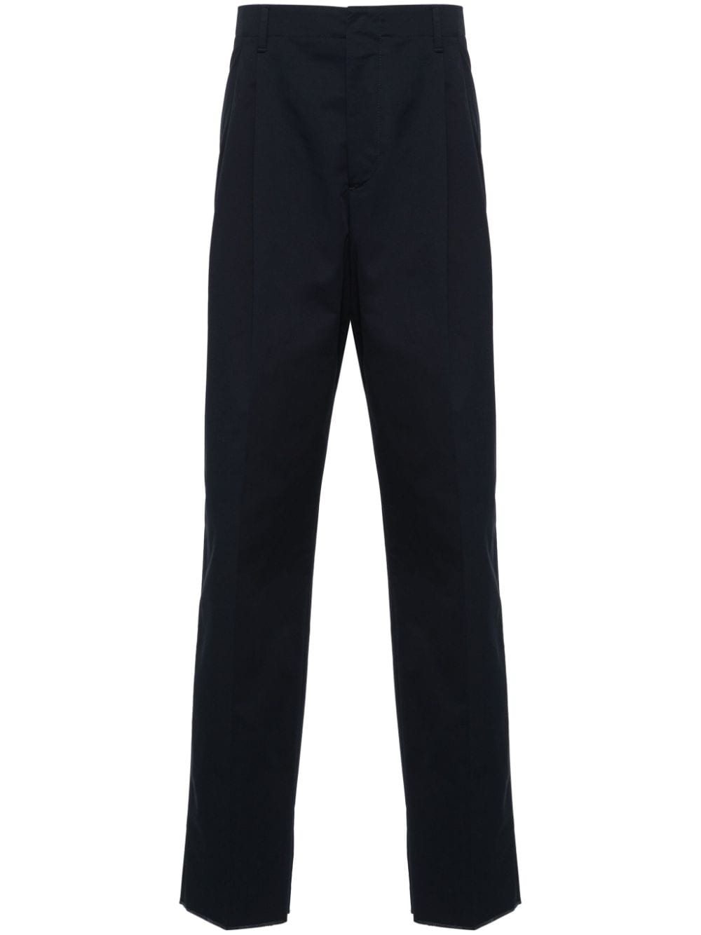 Lardini tapered cotton chino trousers - Blue von Lardini