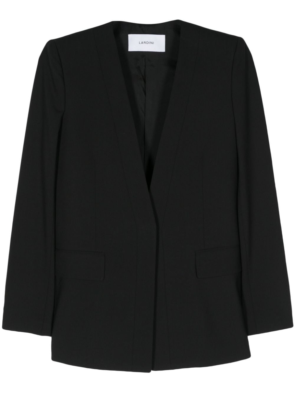 Lardini wool-blend interwoven blazer - Black von Lardini